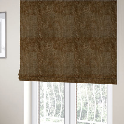 Tela Semi Plain Soft Textured Chenille Upholstery Fabric In Yellow CTR-1864 - Roman Blinds
