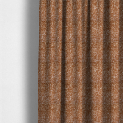 Tela Semi Plain Soft Textured Chenille Upholstery Fabric In Orange CTR-1866 - Made To Measure Curtains
