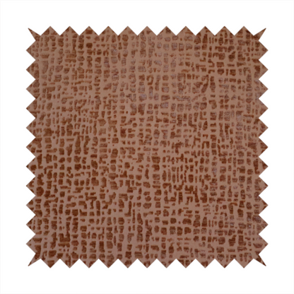 Tela Semi Plain Soft Textured Chenille Upholstery Fabric In Orange CTR-1867