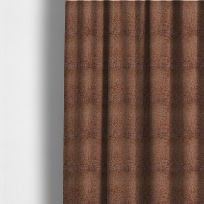 Tela Semi Plain Soft Textured Chenille Upholstery Fabric In Orange CTR-1867 - Made To Measure Curtains