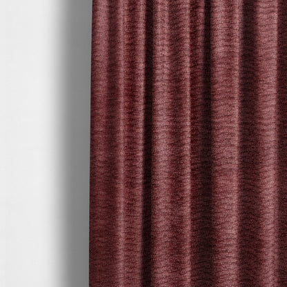 Goa Plain Chenille Soft Textured Red Colour Upholstery Fabric CTR-1867 - Made To Measure Curtains