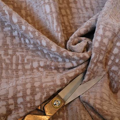 Tela Semi Plain Soft Textured Chenille In Pink Upholstery Fabric CTR-1868