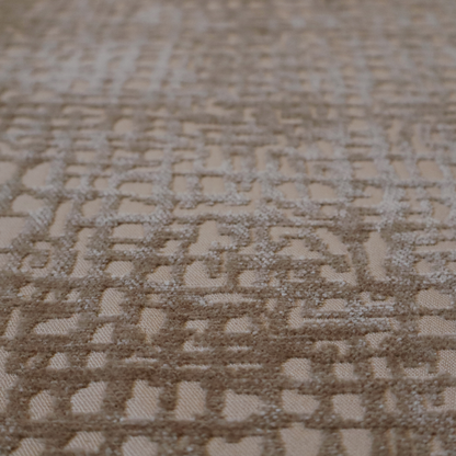 Tela Semi Plain Soft Textured Chenille In Mocha Brown Upholstery Fabric CTR-1870