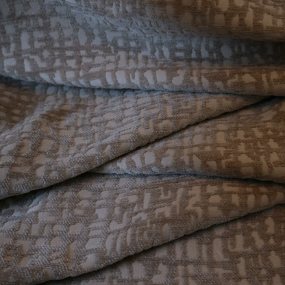 Tela Semi Plain Soft Textured Chenille In Mocha Brown Upholstery Fabric CTR-1870