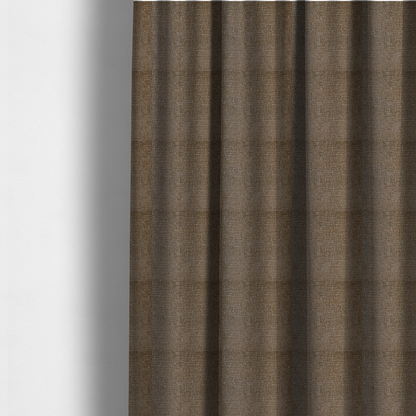 Tela Semi Plain Soft Textured Chenille In Mocha Brown Upholstery Fabric CTR-1870 - Made To Measure Curtains