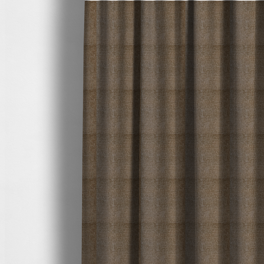 Tela Semi Plain Soft Textured Chenille In Mocha Brown Upholstery Fabric CTR-1870 - Made To Measure Curtains