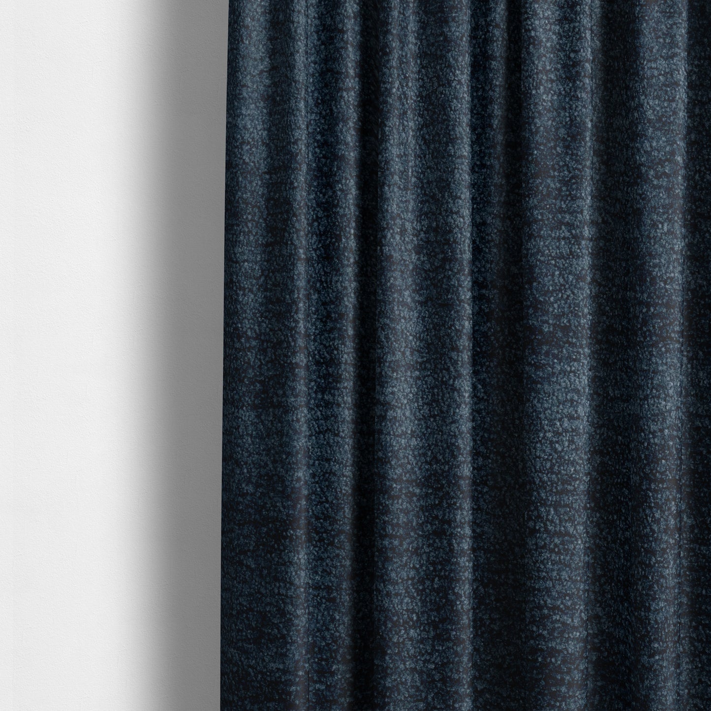 Goa Plain Chenille Soft Textured Navy Blue Colour Upholstery Fabric CTR-1870 - Made To Measure Curtains