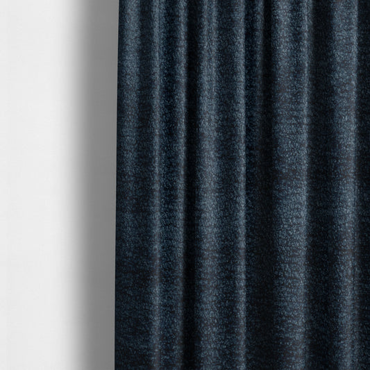 Goa Plain Chenille Soft Textured Navy Blue Colour Upholstery Fabric CTR-1870 - Made To Measure Curtains