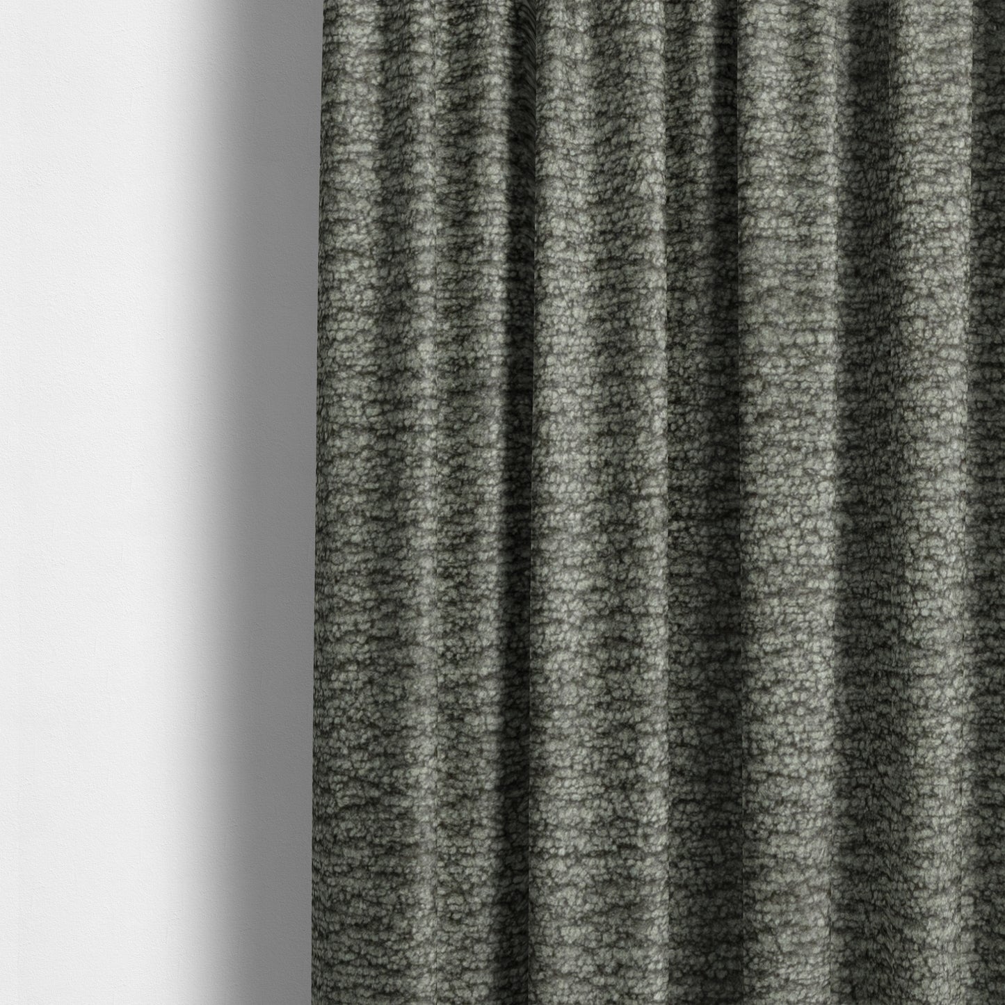 Goa Plain Chenille Soft Textured Silver Cloud Colour Upholstery Fabric CTR-1871 - Made To Measure Curtains