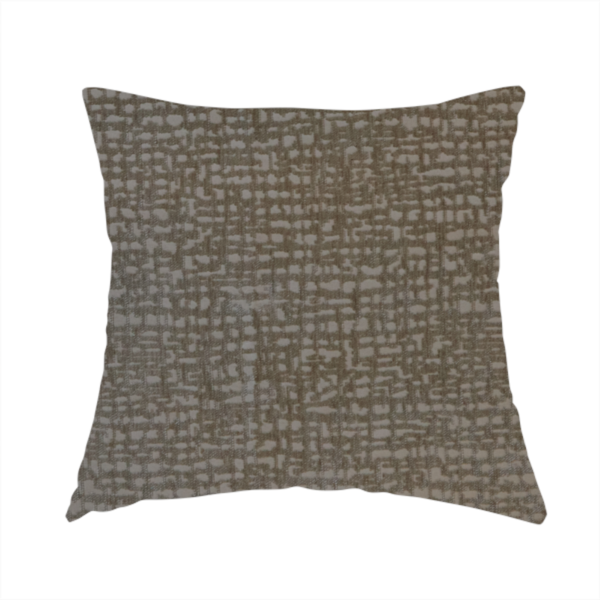 Tela Semi Plain Soft Textured Chenille In Light Brown Upholstery Fabric CTR-1872 - Handmade Cushions