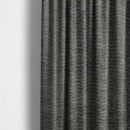 Goa Plain Chenille Soft Textured Grey Colour Upholstery Fabric CTR-1872 - Made To Measure Curtains