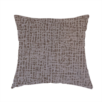 Tela Semi Plain Soft Textured Chenille In Light Brown Upholstery Fabric CTR-1873 - Handmade Cushions