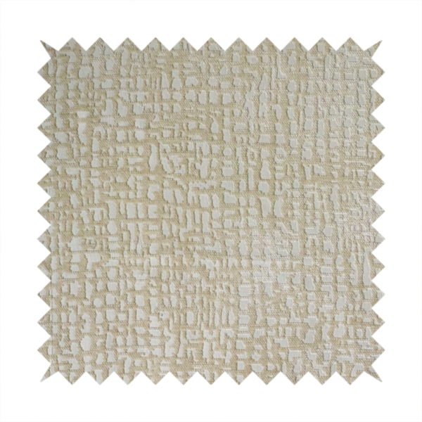 Tela Semi Plain Soft Textured Chenille In Cream Upholstery Fabric CTR-1874