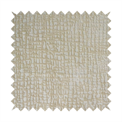 Tela Semi Plain Soft Textured Chenille In Cream Upholstery Fabric CTR-1874