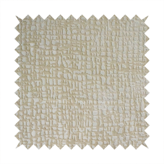 Tela Semi Plain Soft Textured Chenille In Cream Upholstery Fabric CTR-1874