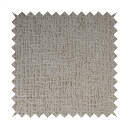 Tela Semi Plain Soft Textured Chenille In Cream Upholstery Fabric CTR-1875