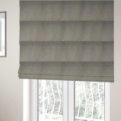 Tela Semi Plain Soft Textured Chenille In Cream Upholstery Fabric CTR-1875 - Roman Blinds