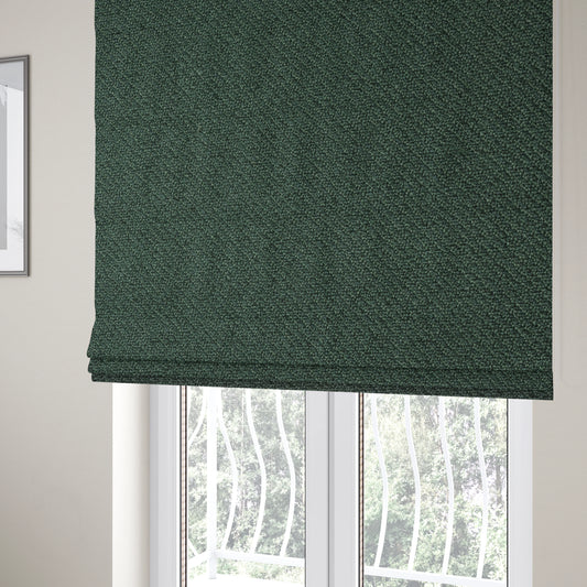 Cyprus Plain Textured Weave Green Colour Upholstery Fabric CTR-1875 - Roman Blinds