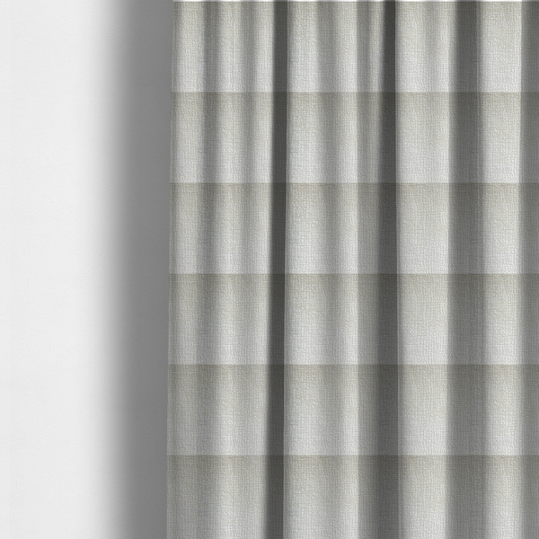 Tela Semi Plain Soft Textured Chenille In White Upholstery Fabric CTR-1876 - Made To Measure Curtains
