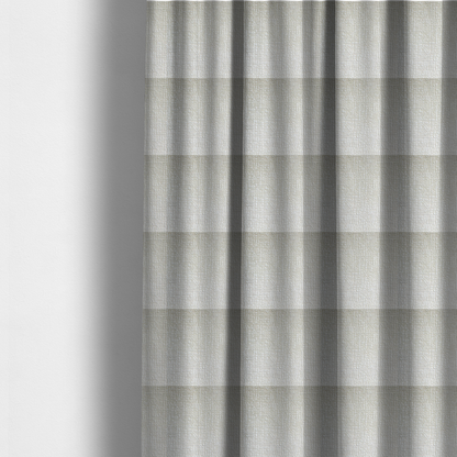 Tela Semi Plain Soft Textured Chenille In White Upholstery Fabric CTR-1876 - Made To Measure Curtains