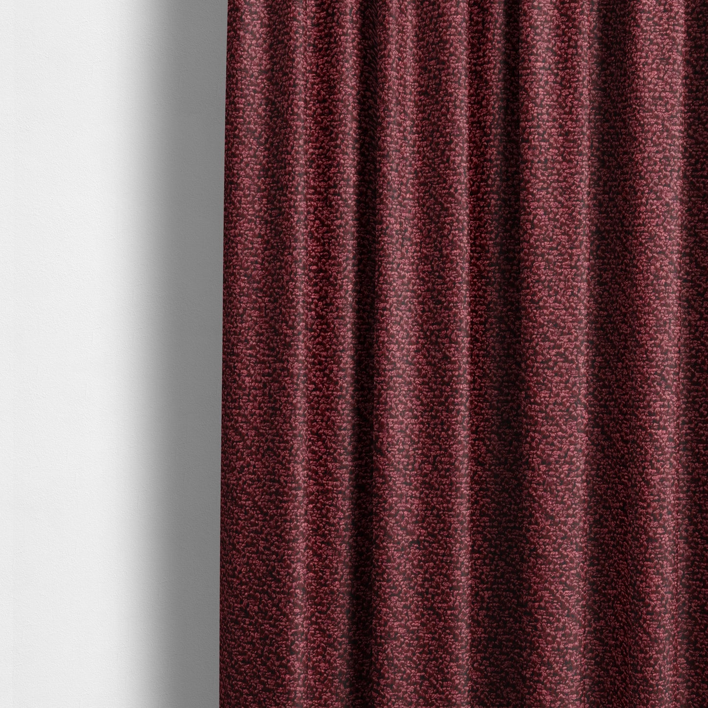 Cyprus Plain Textured Weave Red Colour Upholstery Fabric CTR-1877 - Made To Measure Curtains