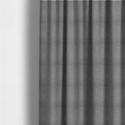 Tela Semi Plain Soft Textured Chenille In Silver Upholstery Fabric CTR-1878 - Made To Measure Curtains