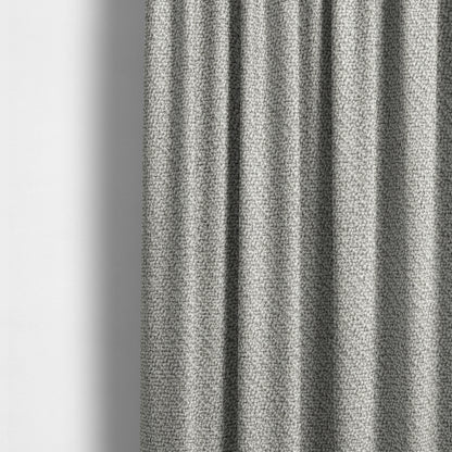 Cyprus Plain Textured Weave Silver Colour Upholstery Fabric CTR-1878 - Made To Measure Curtains