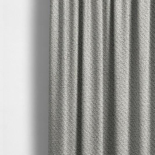 Cyprus Plain Textured Weave Silver Colour Upholstery Fabric CTR-1878 - Made To Measure Curtains