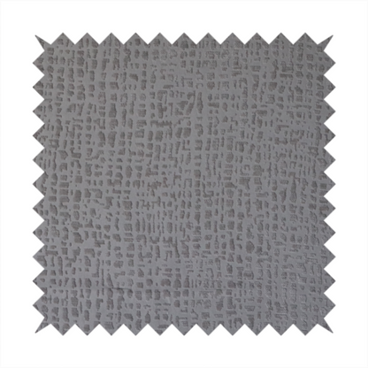 Tela Semi Plain Soft Textured Chenille In Silver Upholstery Fabric CTR-1879