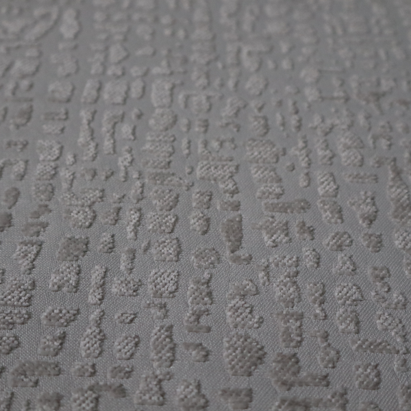 Tela Semi Plain Soft Textured Chenille In Silver Upholstery Fabric CTR-1879