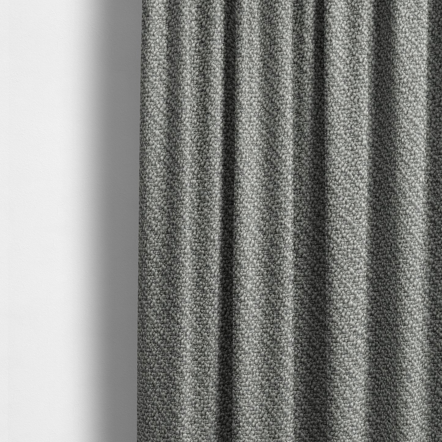 Cyprus Plain Textured Weave Cloudy Silver Colour Upholstery Fabric CTR-1879 - Made To Measure Curtains