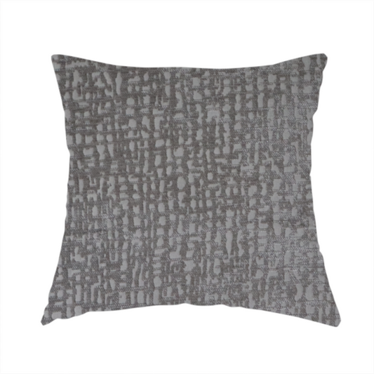 Tela Semi Plain Soft Textured Chenille In Light Grey Upholstery Fabric CTR-1880 - Handmade Cushions