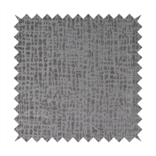 Tela Semi Plain Soft Textured Chenille In Light Grey Upholstery Fabric CTR-1881