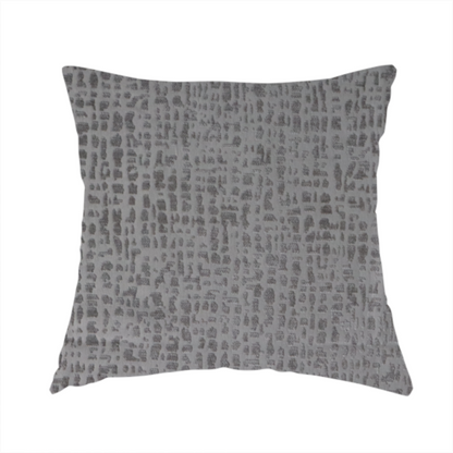 Tela Semi Plain Soft Textured Chenille In Light Grey Upholstery Fabric CTR-1881 - Handmade Cushions
