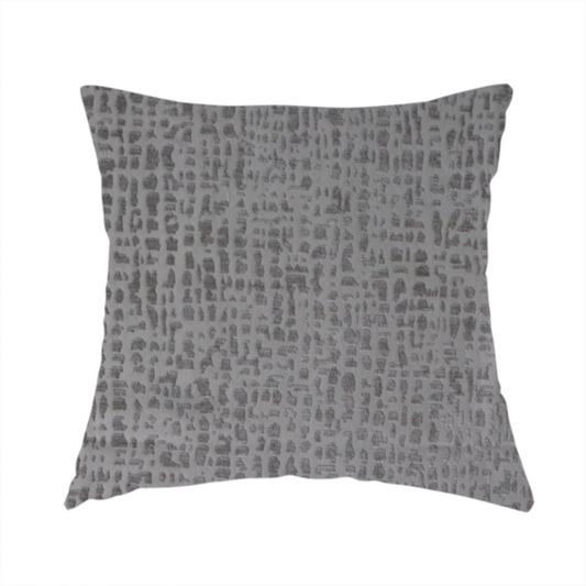 Tela Semi Plain Soft Textured Chenille In Light Grey Upholstery Fabric CTR-1881 - Handmade Cushions