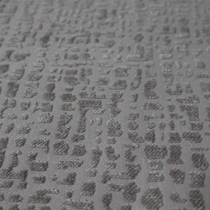 Tela Semi Plain Soft Textured Chenille In Light Grey Upholstery Fabric CTR-1881