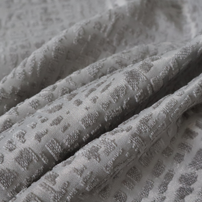 Tela Semi Plain Soft Textured Chenille In Light Grey Upholstery Fabric CTR-1881