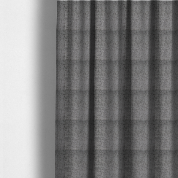 Tela Semi Plain Soft Textured Chenille In Light Grey Upholstery Fabric CTR-1881 - Made To Measure Curtains