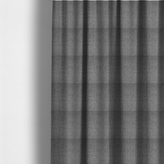Tela Semi Plain Soft Textured Chenille In Light Grey Upholstery Fabric CTR-1881 - Made To Measure Curtains
