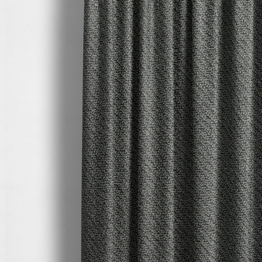 Cyprus Plain Textured Weave Steel Grey Colour Upholstery Fabric CTR-1881 - Made To Measure Curtains