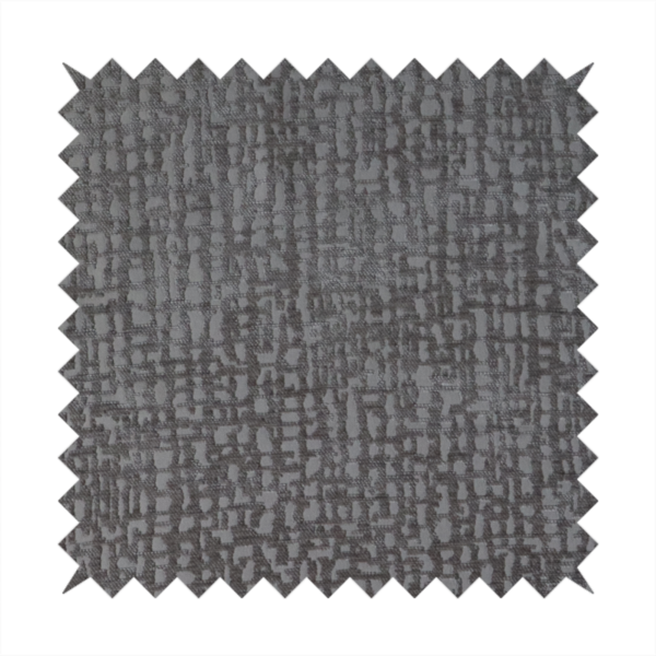 Tela Semi Plain Soft Textured Chenille In Dark Grey Upholstery Fabric CTR-1882