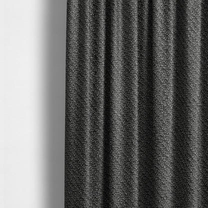 Cyprus Plain Textured Weave Charcoal Grey Colour Upholstery Fabric CTR-1882 - Made To Measure Curtains