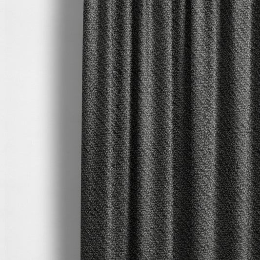 Cyprus Plain Textured Weave Charcoal Grey Colour Upholstery Fabric CTR-1882 - Made To Measure Curtains