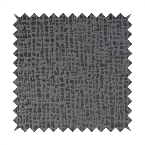 Tela Semi Plain Soft Textured Chenille In Dark Grey Upholstery Fabric CTR-1883