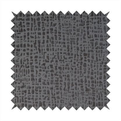 Tela Semi Plain Soft Textured Chenille In Dark Grey Upholstery Fabric CTR-1883