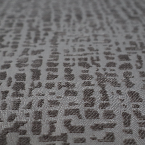 Tela Semi Plain Soft Textured Chenille In Dark Grey Upholstery Fabric CTR-1883