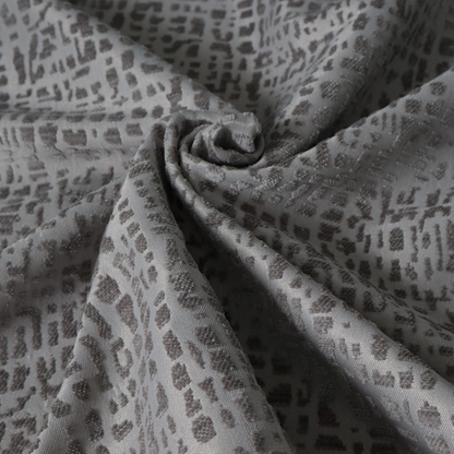 Tela Semi Plain Soft Textured Chenille In Dark Grey Upholstery Fabric CTR-1883