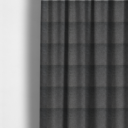 Tela Semi Plain Soft Textured Chenille In Dark Grey Upholstery Fabric CTR-1883 - Made To Measure Curtains
