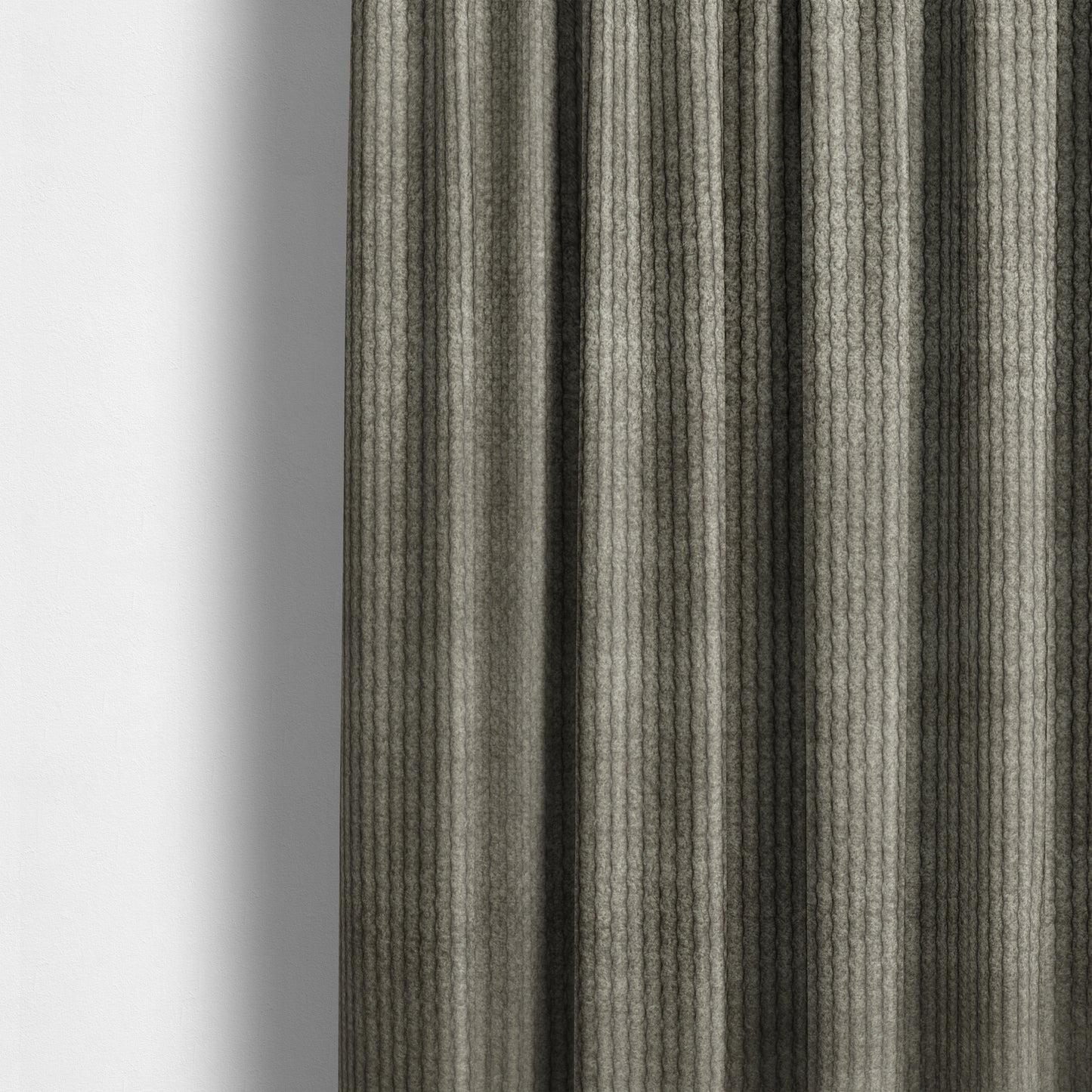 Oslo Plain Textured Corduroy Brown Colour Upholstery Fabric CTR-1888 - Made To Measure Curtains