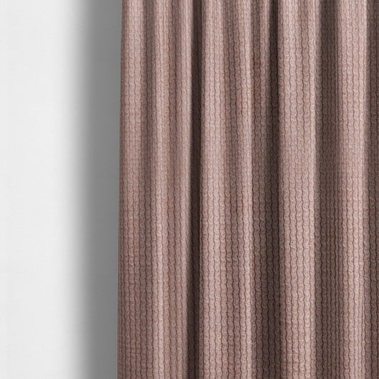 Oslo Plain Textured Corduroy Pink Colour Upholstery Fabric CTR-1894 - Made To Measure Curtains